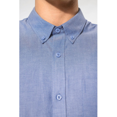 Men's long-sleeved Oxford shirt